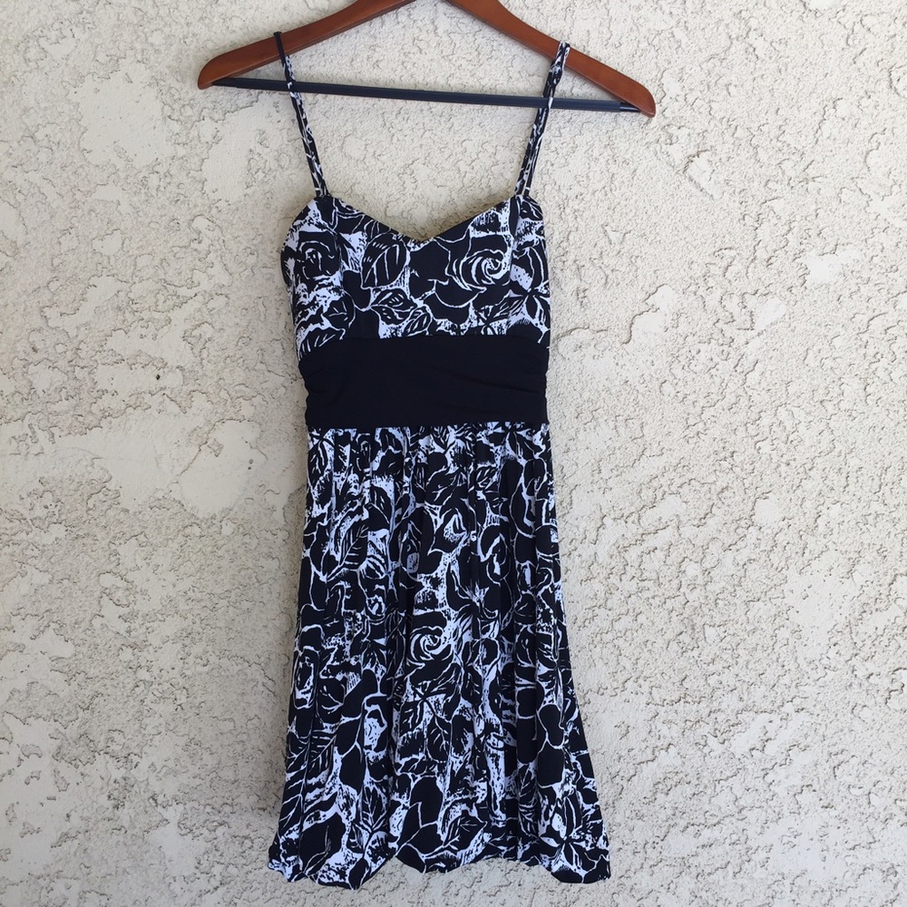 Twenty One Black and White Floral Dress